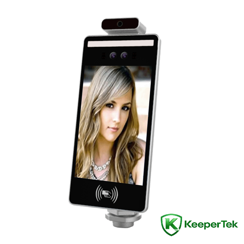 8-inch Facial Recognition, Card Reader & Temperature Measurement Integrated Machine KT-FR009